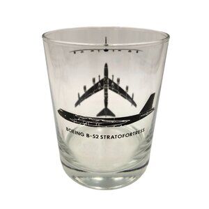 Boeing B-52 Stratofortress Bar Glass USAF United States Air Force Command Combat